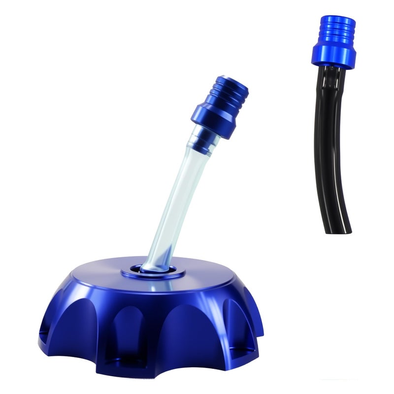 New Olym CNC Aluminum Gas Fuel Tank Cap With Breather Valve for 50cc 90cc 110cc 150cc Pit Dirt Bike Motorcycle Blue